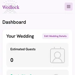 Mobile-friendly wedding planner